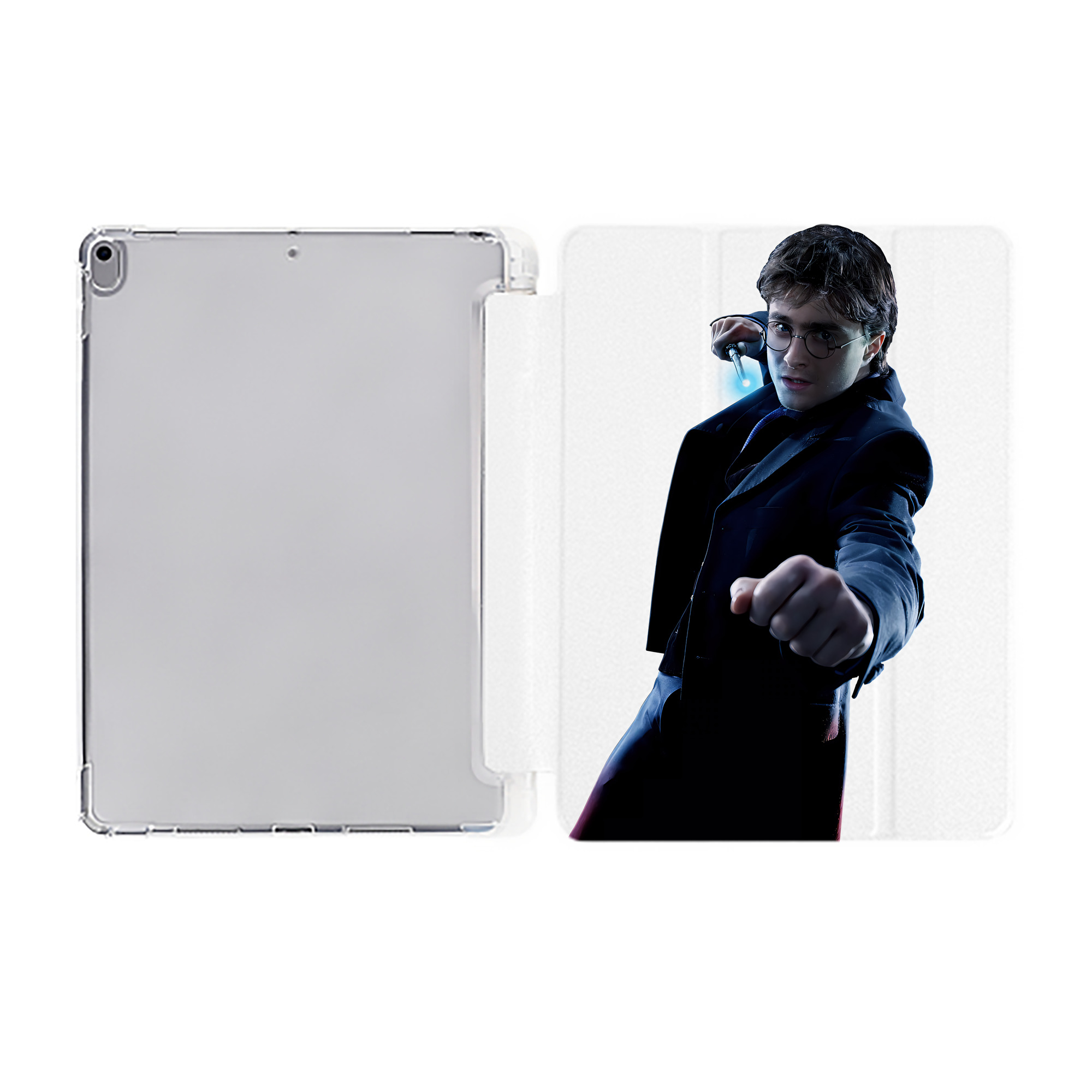 （画像用） Harry Potter ハリー・ポッターシリーズ IPad ケース ペン収納付き 三つ折りスタンド PUレザー×シリコン 対応機種9.5/10.5/10.9インチ